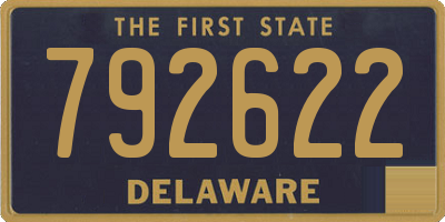 DE license plate 792622