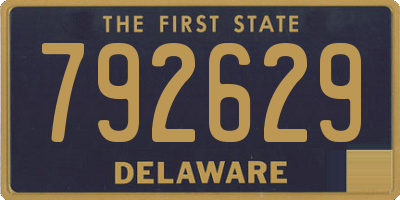 DE license plate 792629