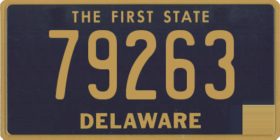 DE license plate 79263