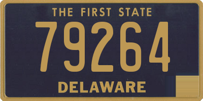 DE license plate 79264