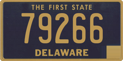 DE license plate 79266