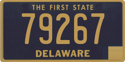DE license plate 79267