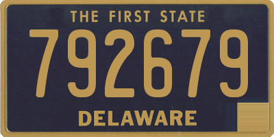 DE license plate 792679