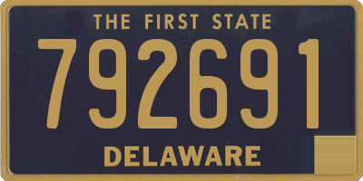 DE license plate 792691