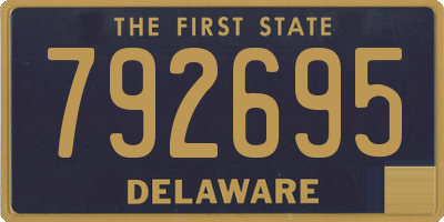DE license plate 792695