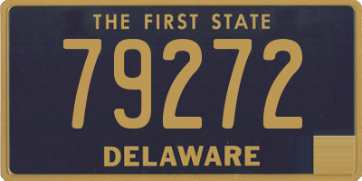 DE license plate 79272