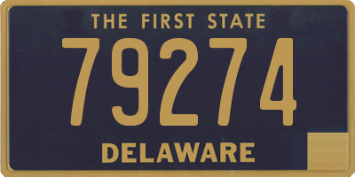 DE license plate 79274