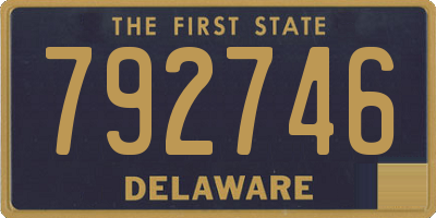 DE license plate 792746