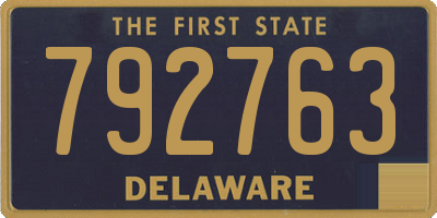 DE license plate 792763