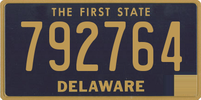 DE license plate 792764