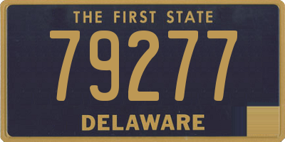 DE license plate 79277