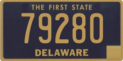 DE license plate 79280