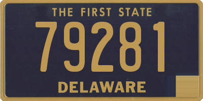 DE license plate 79281