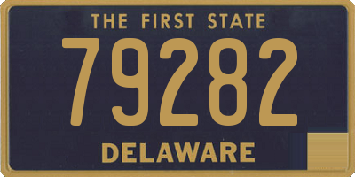 DE license plate 79282