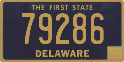 DE license plate 79286
