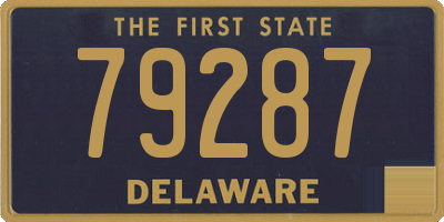 DE license plate 79287