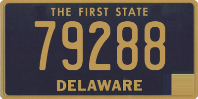 DE license plate 79288