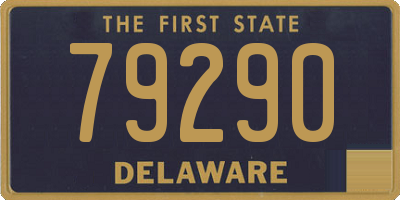DE license plate 79290