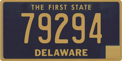 DE license plate 79294