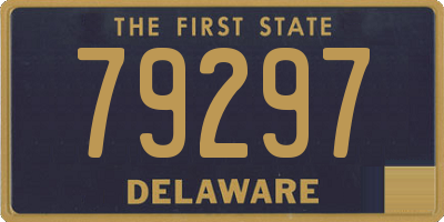 DE license plate 79297