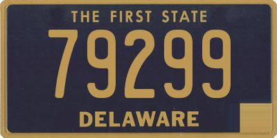 DE license plate 79299