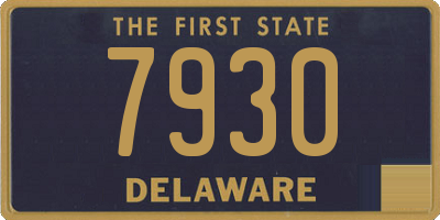 DE license plate 7930