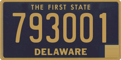 DE license plate 793001