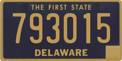 DE license plate 793015