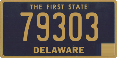 DE license plate 79303