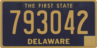 DE license plate 793042