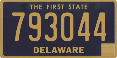 DE license plate 793044