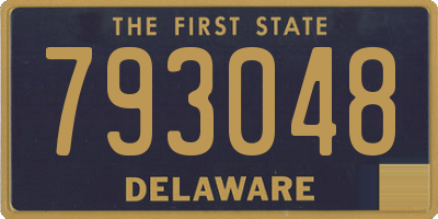 DE license plate 793048