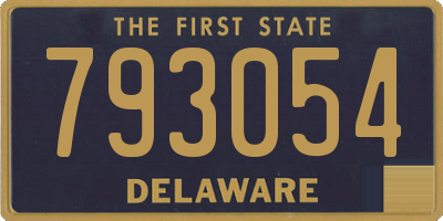 DE license plate 793054