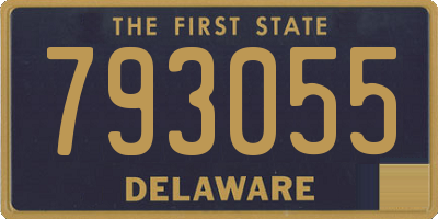 DE license plate 793055