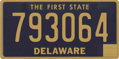 DE license plate 793064