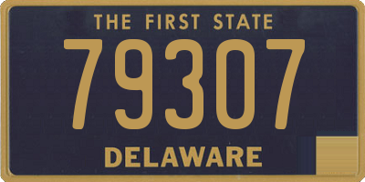 DE license plate 79307