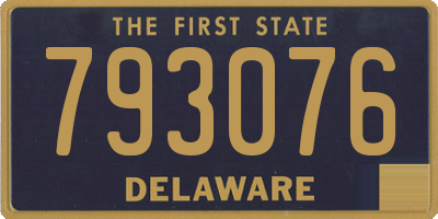 DE license plate 793076