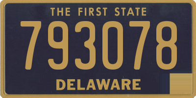 DE license plate 793078
