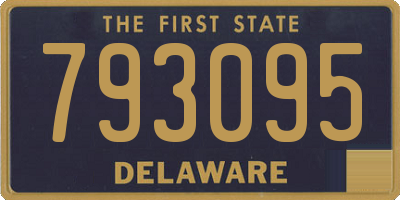 DE license plate 793095