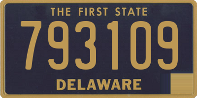 DE license plate 793109