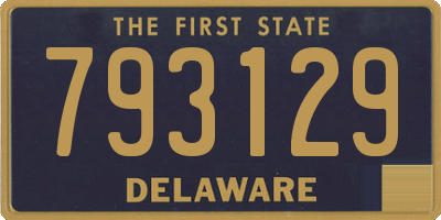 DE license plate 793129
