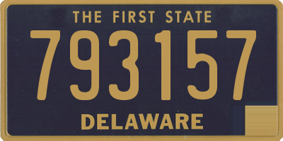 DE license plate 793157