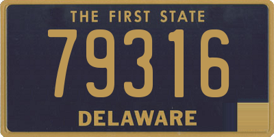 DE license plate 79316