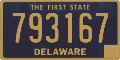 DE license plate 793167