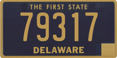 DE license plate 79317