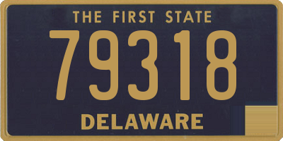 DE license plate 79318