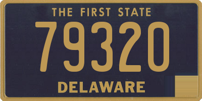 DE license plate 79320