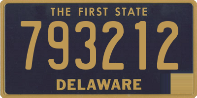 DE license plate 793212