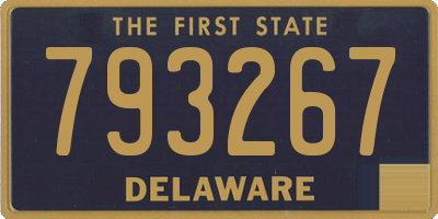 DE license plate 793267