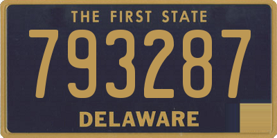 DE license plate 793287